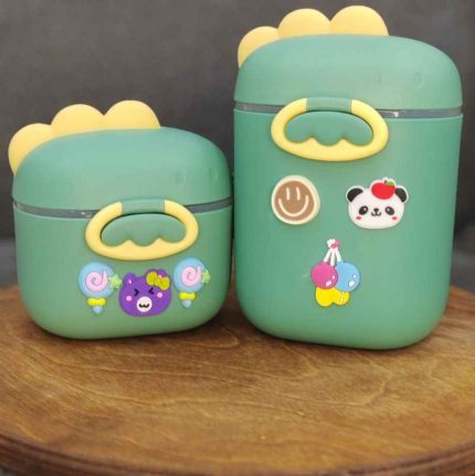 انبار شیر خشک دایناسور سبز سایز بزرگ و کوچک