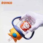 لیوان آبمیوه خوری 240 میل با دو سر متفاوت روکو Rovco طرح خرگوش - تصویر 2