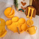 ست ظرف سیلیکونی 10 تیکه اقتصادی طرح خرچنگ